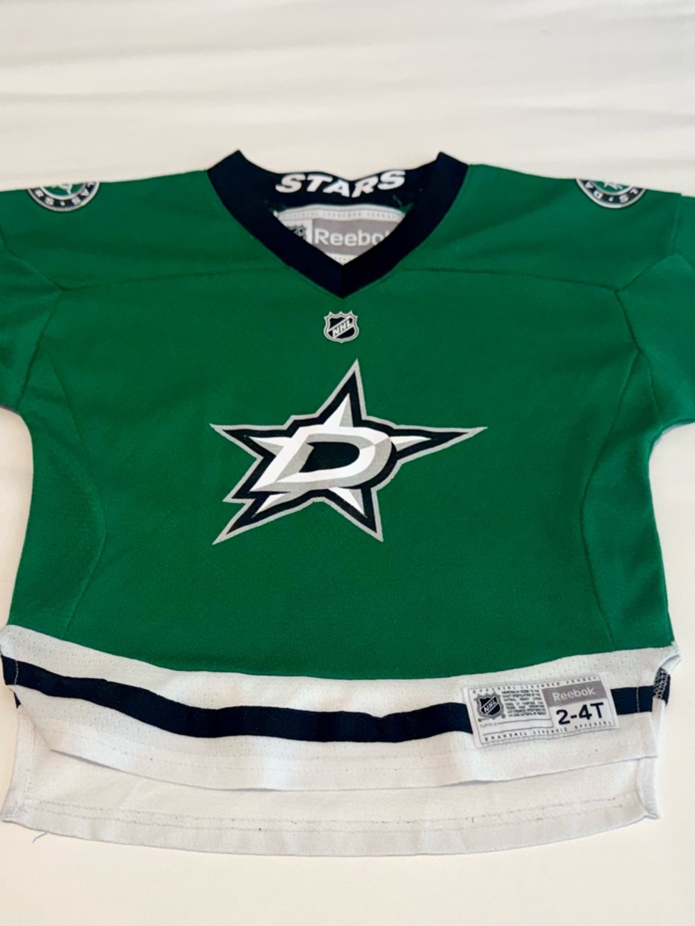 DALLAS STARS TODDLER KELLY GREEN REPLICA HOME JERSEY HOCKEY JERSEY 2T-4T